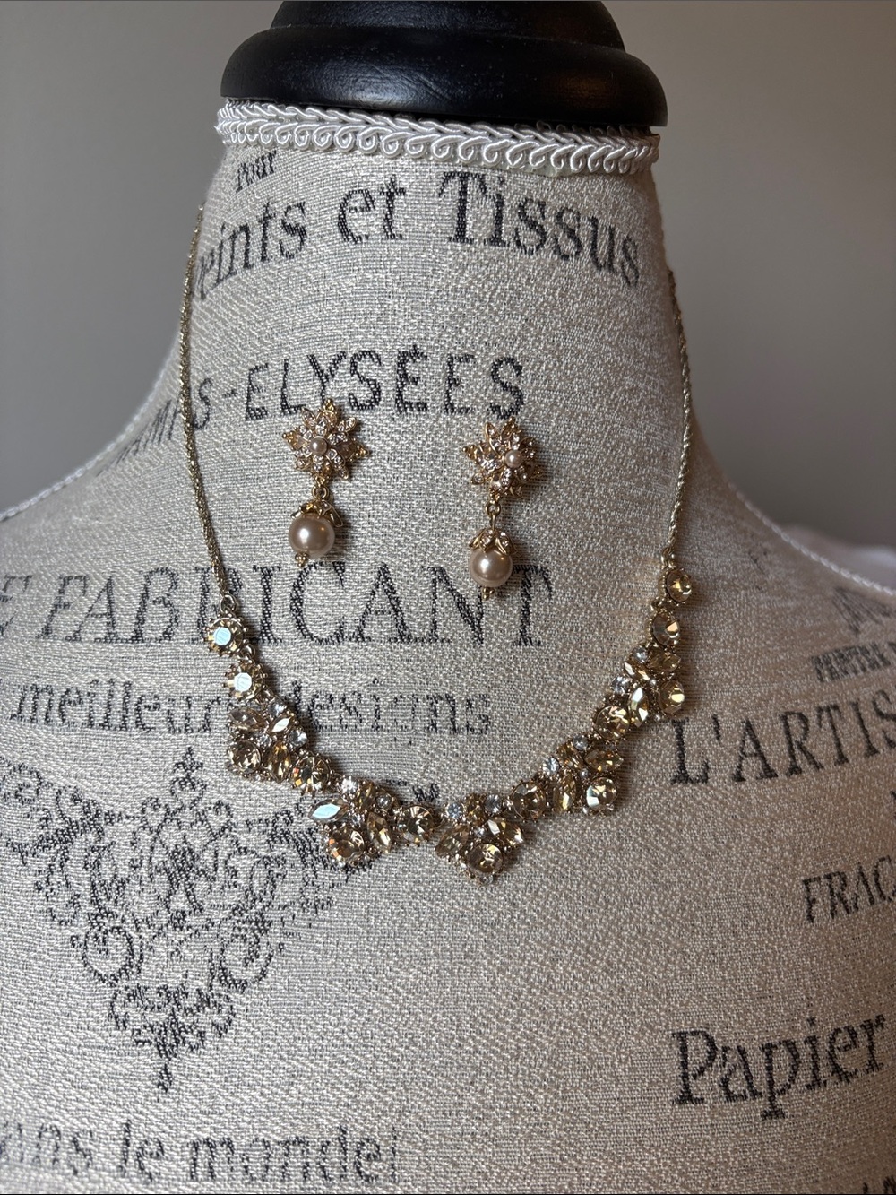 Marchesa Gold-Tone Pearl Drop Starburst Earrings